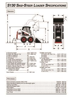 bobcat skid steer specs s130|bobcat s130 specs pdf.